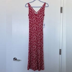 Super flattering NWT Reformation Luke Floral Print Midi Dress size 0